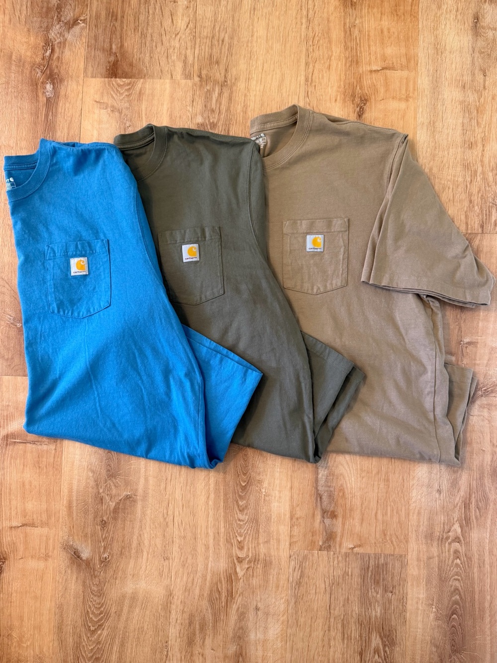 CARHARTT - 3 Loose Fit Heavyweight Short-Sleeve Pocket T-Shirts